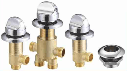 BY-1037 Bathtub Control Valve with Oval Toggle Caps