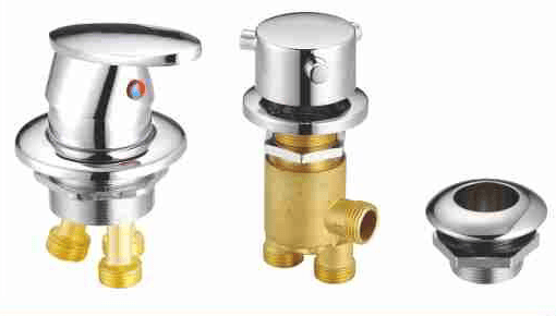 BY-1009 Bathtub Control Valve with Curved Lever Handle