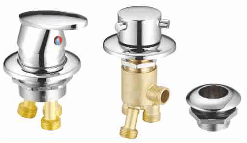 BY-1043 Bathtub Control Valve with Lever and Cylinder Handles