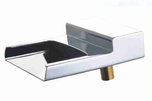 BY-2068 Brass Basin Spout, Rectangular Waterfall