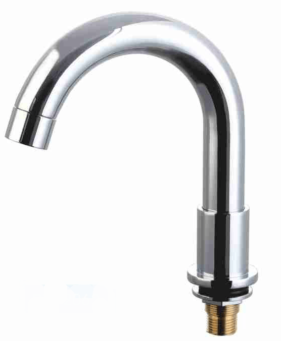 BY-2062 Brass Basin Spout with Round Gooseneck