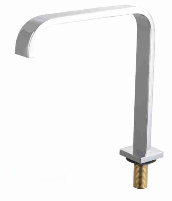 BY-2061 Brass Basin Spout with Square Gooseneck