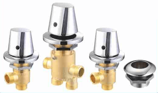 BY-1066 Bathtub Control Valve with Cone Caps