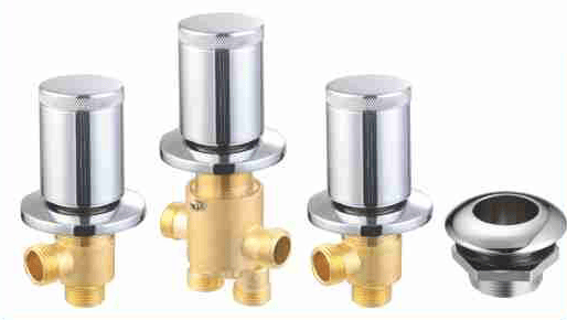 BY-1068 Bathtub Control Valve with Knurled Cylinder Caps