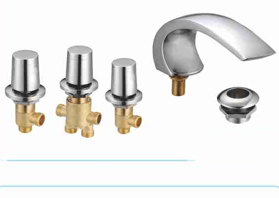 BY-1138 Bathtub Valve Set with Swan Spout