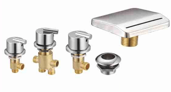 BY-1140 Bathtub Valve Set with Waterfall Spout