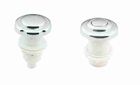 BY-3067 White Air Push Button (2 Pieces)