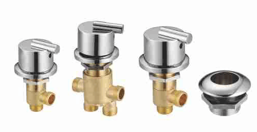 BY-1006 Bathtub Control Valve with Oval Knobs