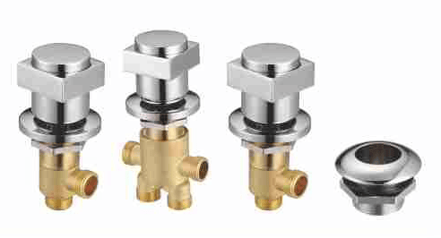 BY-1002 Bathtub Control Valve with Hex Knobs