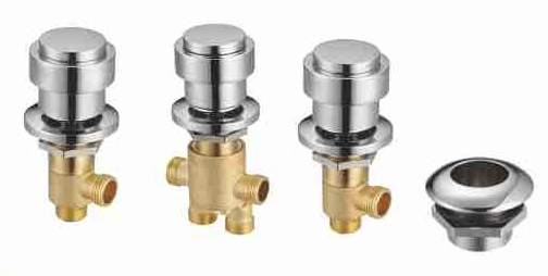 BY-1025 Bathtub Control Valve with Mushroom Knobs
