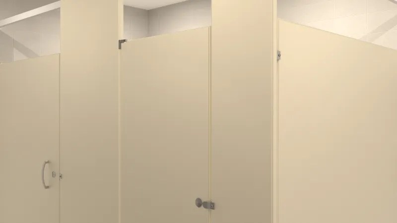 powder coated partition