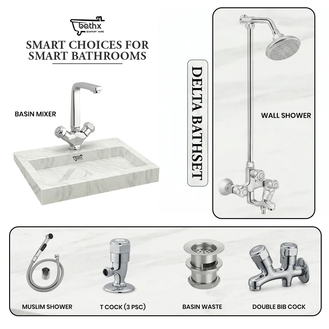 Delta Bath Set | Bathx Sanitaryware