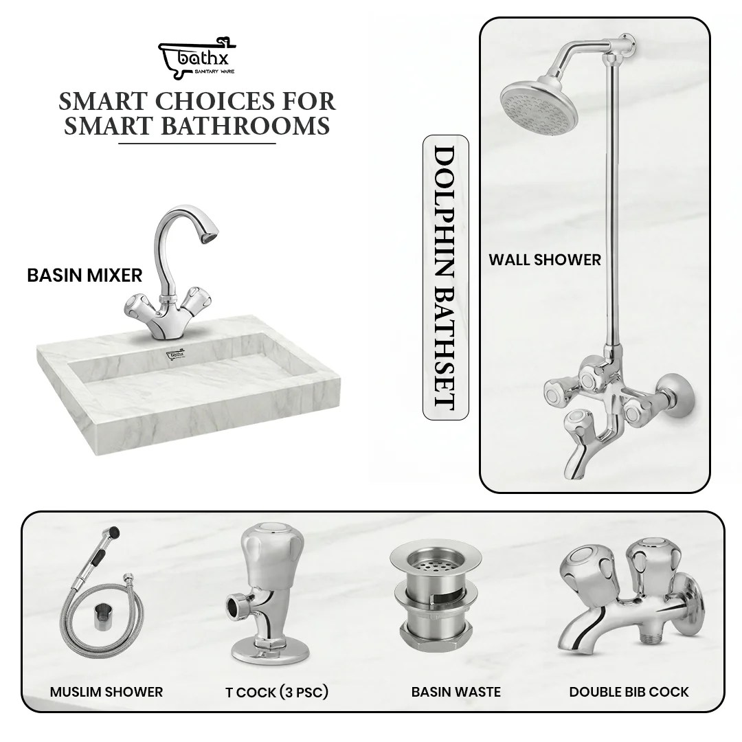 Dolphin Bath Set | Bathx Sanitaryware