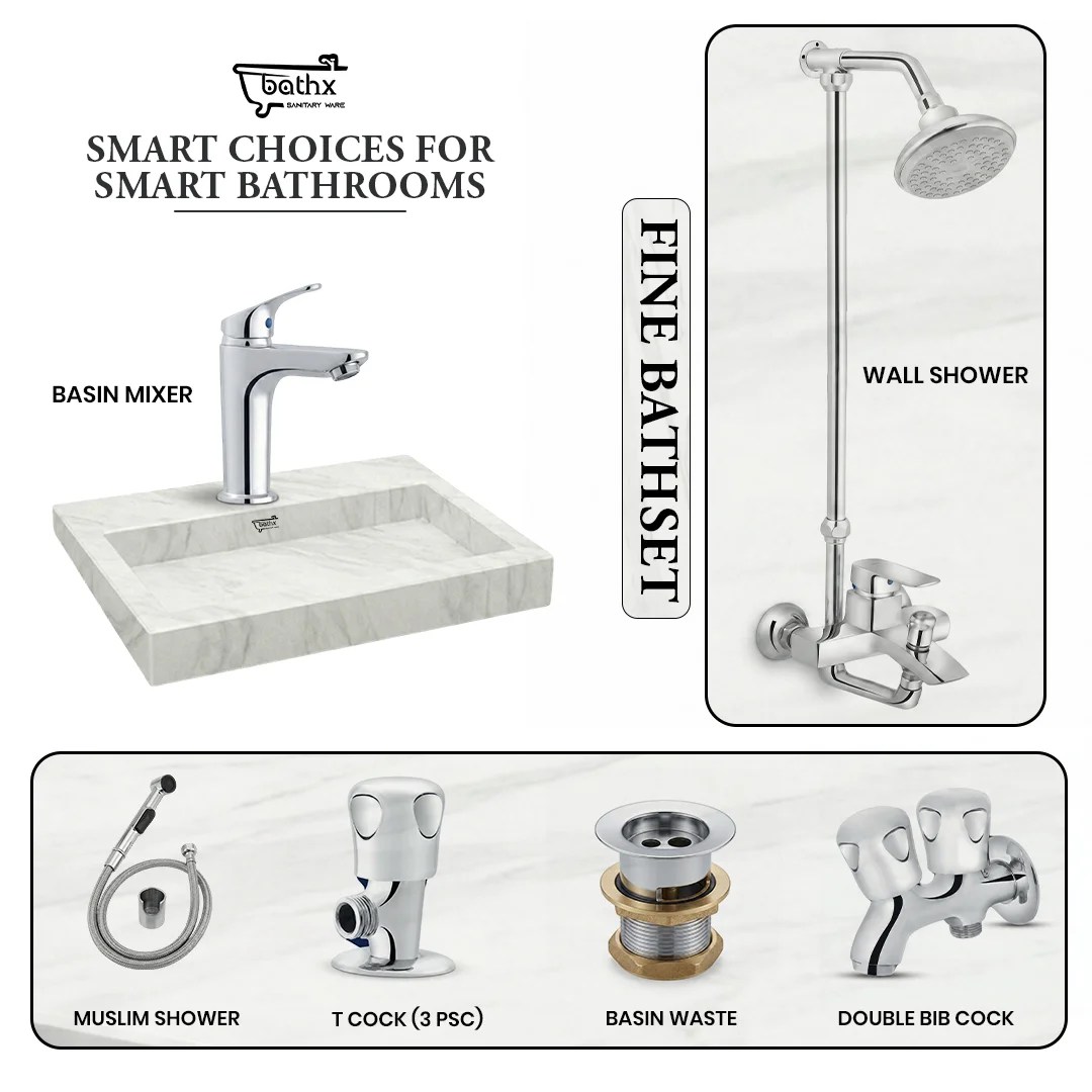 Fine Bath Set | Bathx Sanitaryware