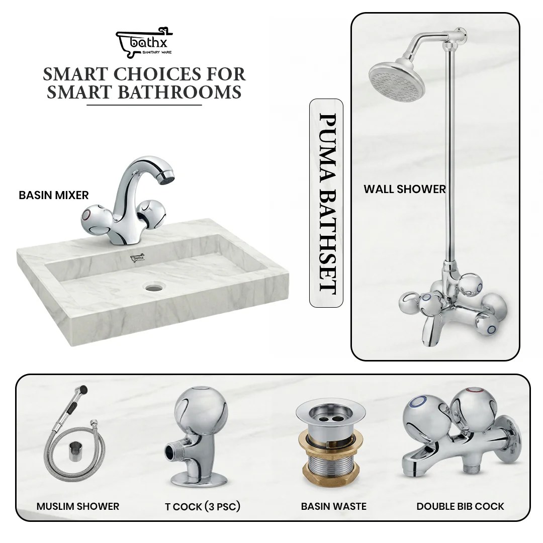 Puma Bath Set | Bathx Sanitaryware