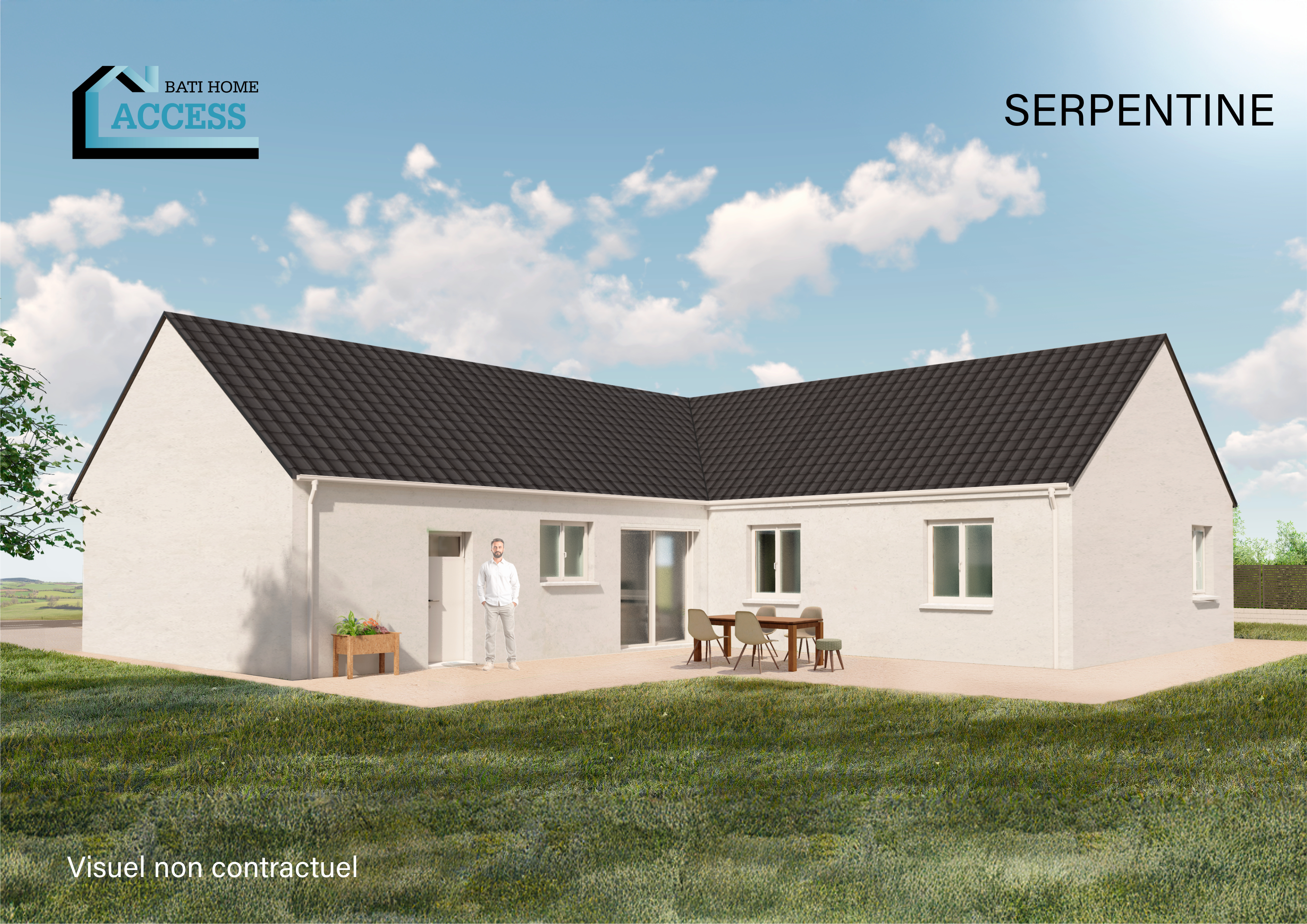 Maison Serpentine - facade arriere