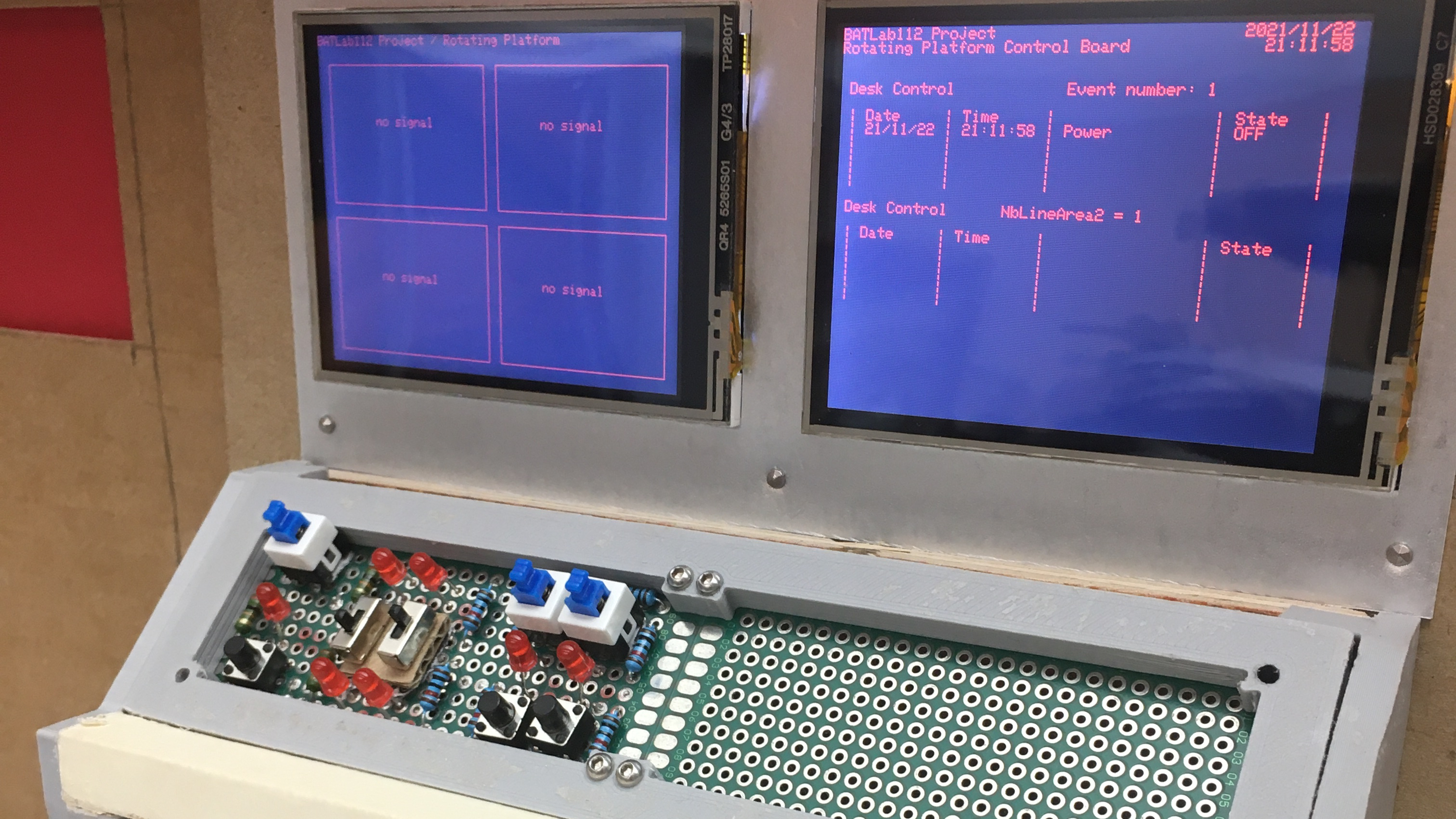 Console de commande – Prototype