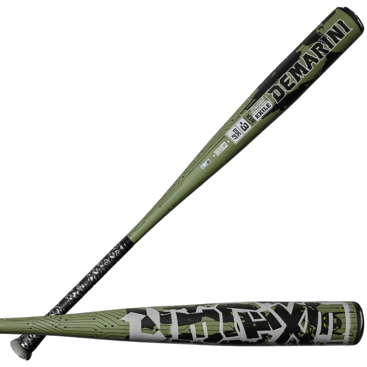 2027 DeMarini Exile BBCOR -3 Baseball Bat - Bats Plus