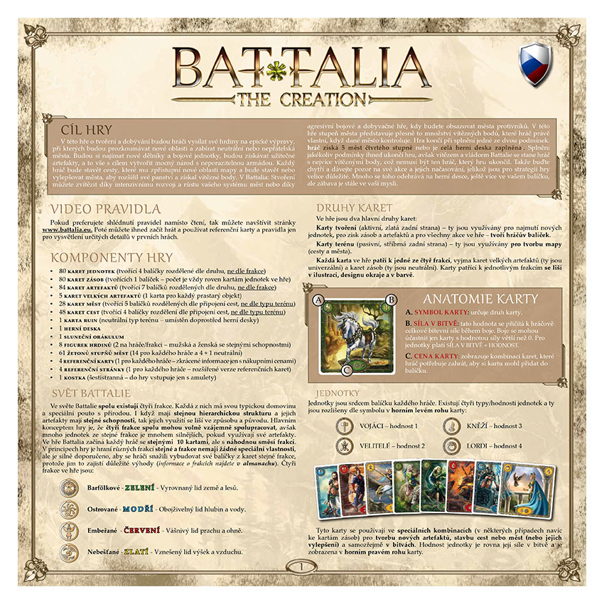 BATTALIA - RULEBOOK OLD - CZECH - WEB v1.1