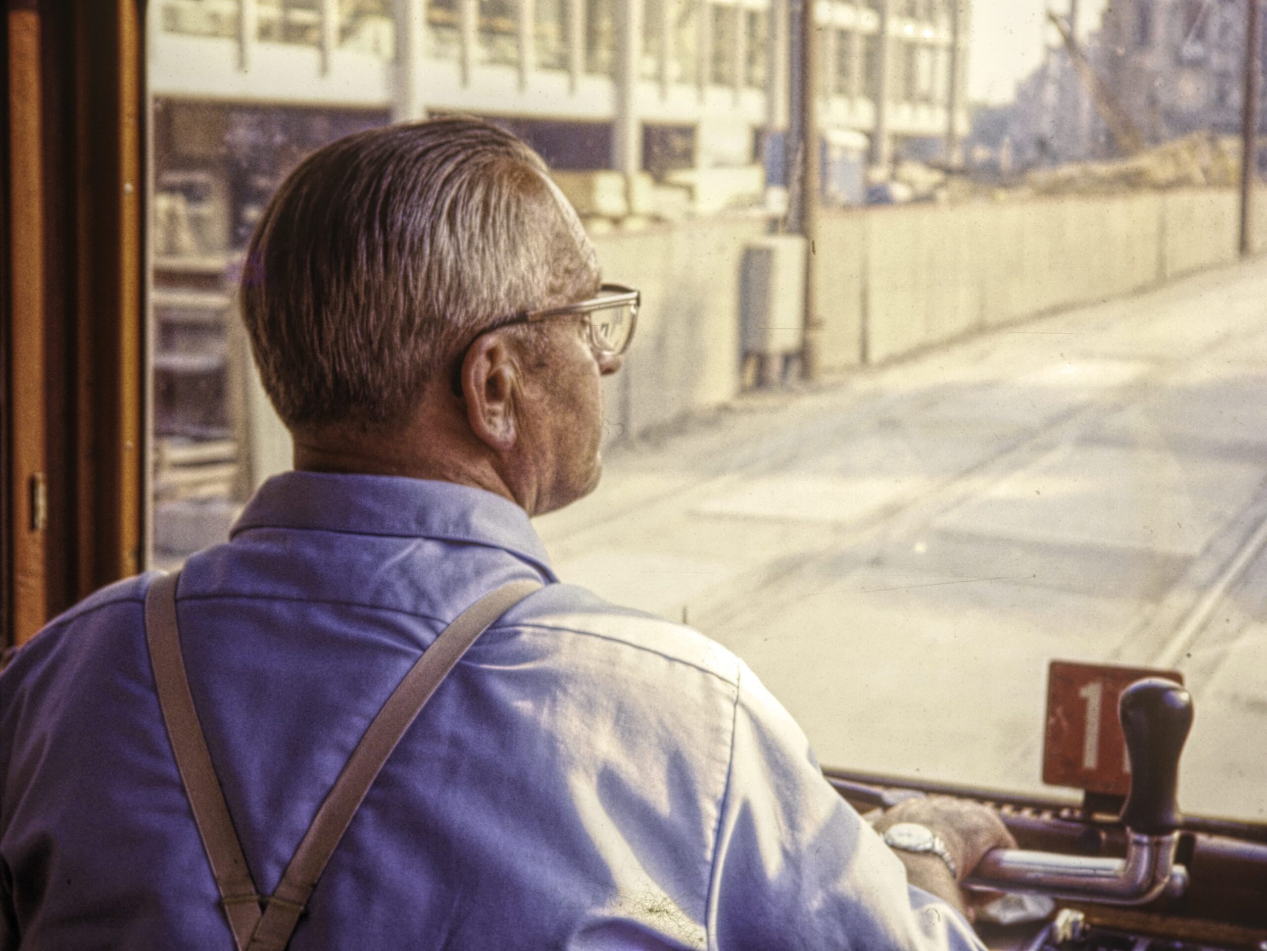 the conductor of a trolly