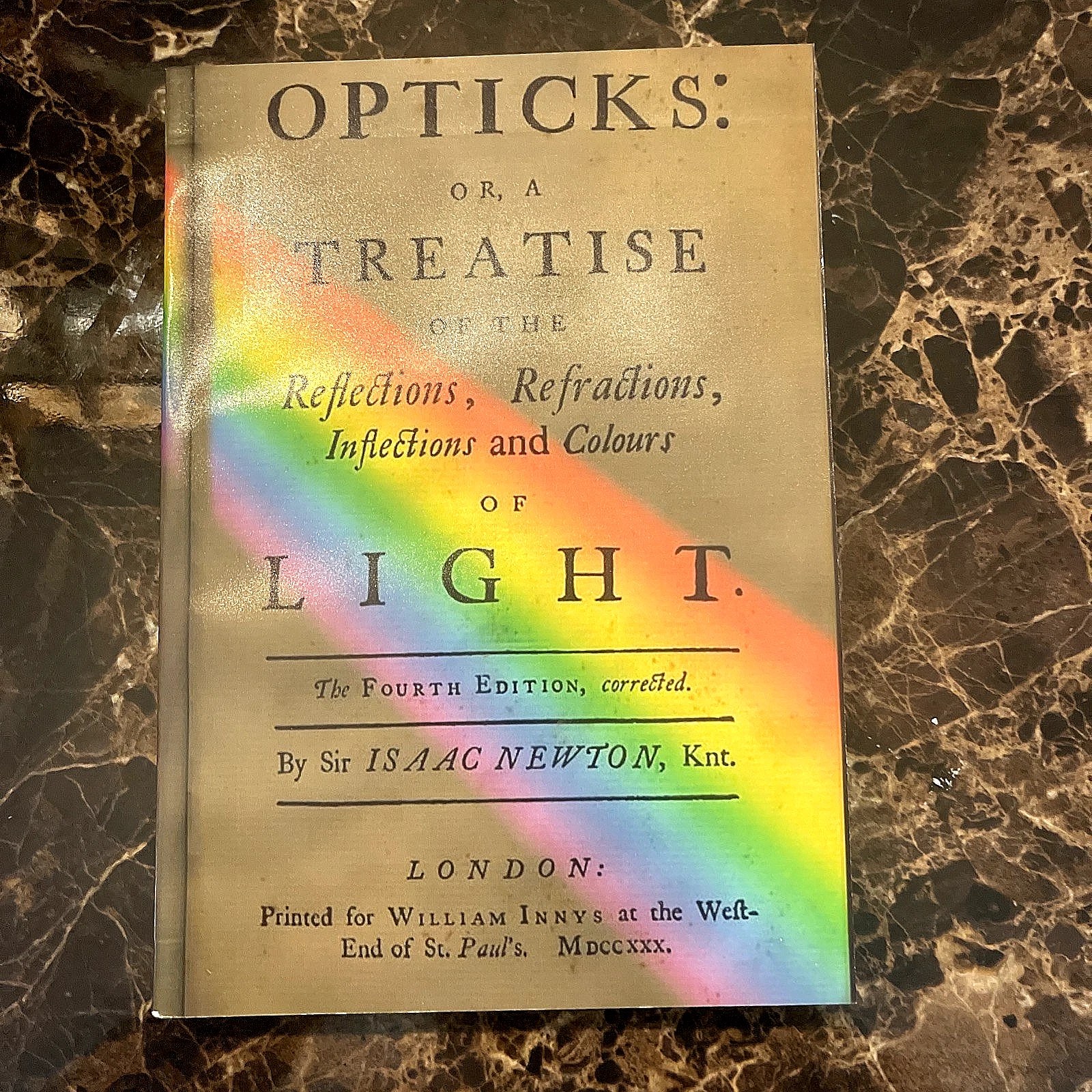 Opticks of Reflections of Light 1730 Facsimile (NEWTONS LAST EDITION) Rare - Image 7