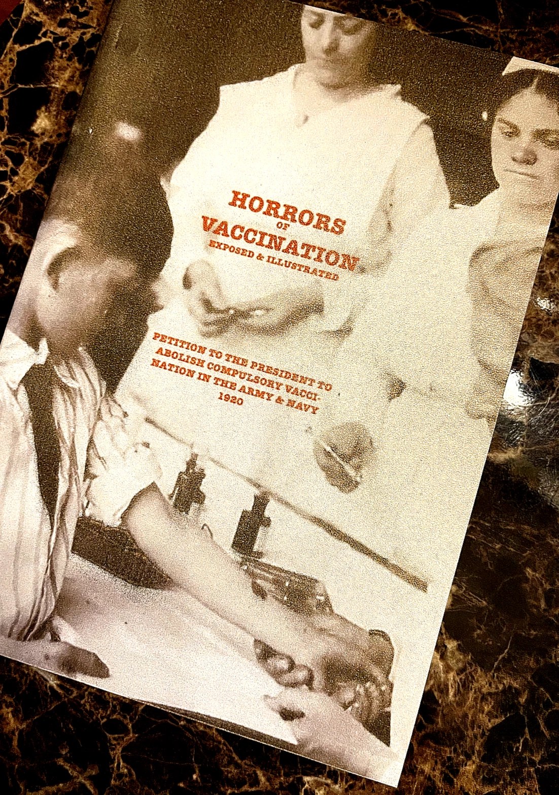 1920 Petition to President HORROS OF VACCINES Facsimile (Exposed/Illustrated)