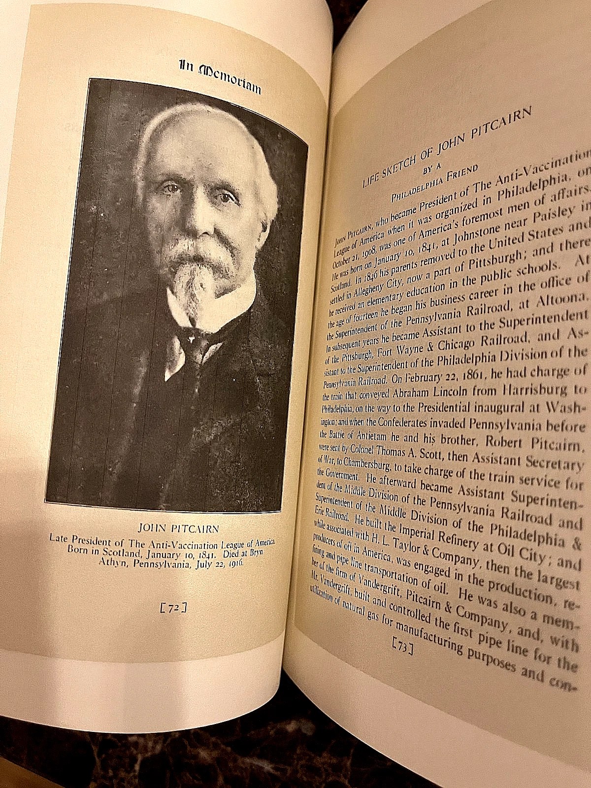 1920 Petition to President HORROS OF VACCINES Facsimile (Exposed/Illustrated) - Image 8