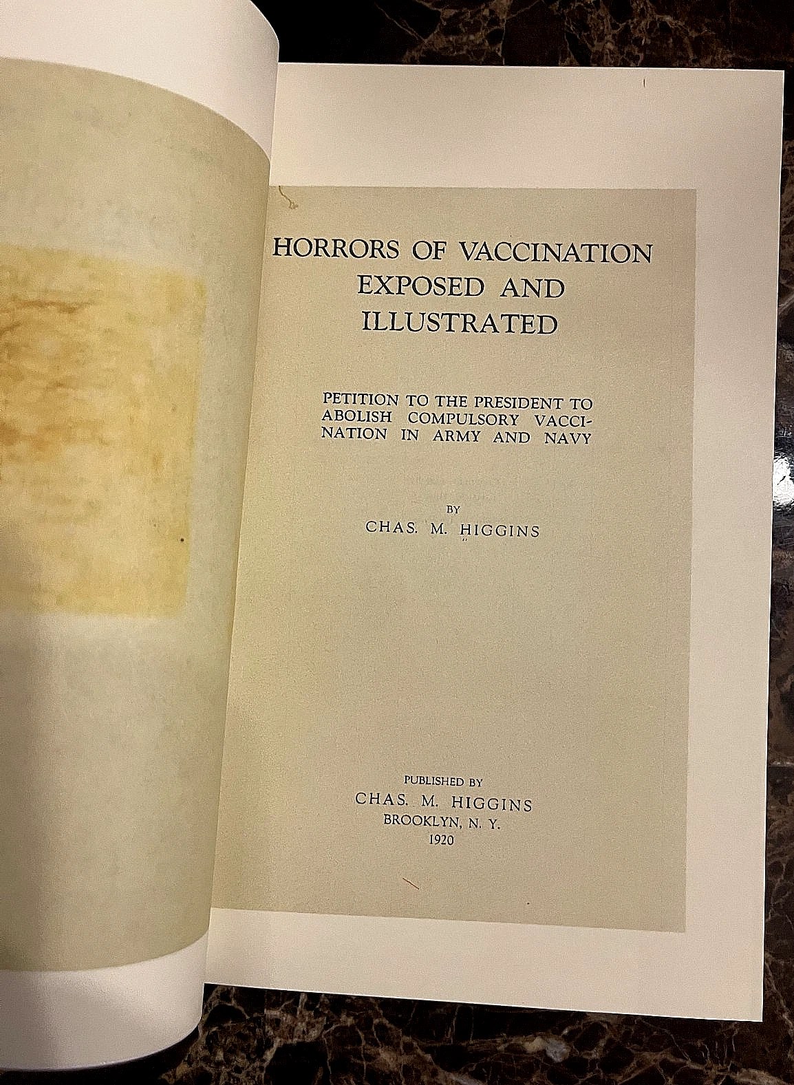 1920 Petition to President HORROS OF VACCINES Facsimile (Exposed/Illustrated) - Image 5