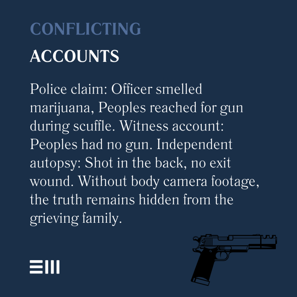 An infographic illustrating conflicting accounts.