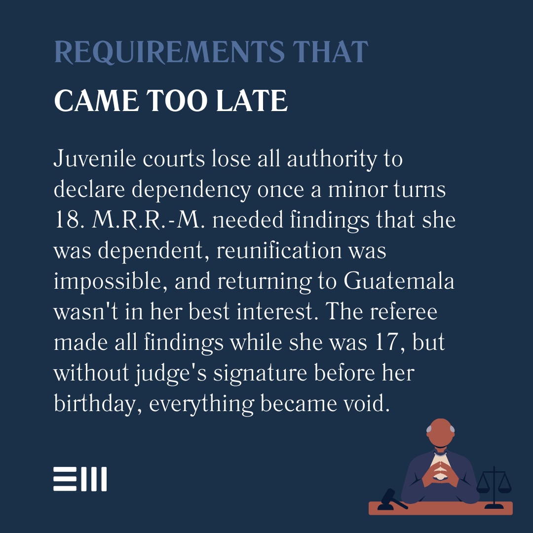 An infographic illustrating requirements that came too late.
