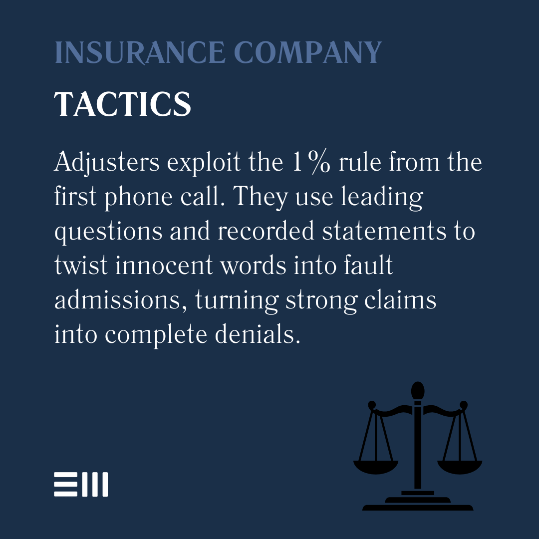 An infographic illustrating insurance company tactics.
