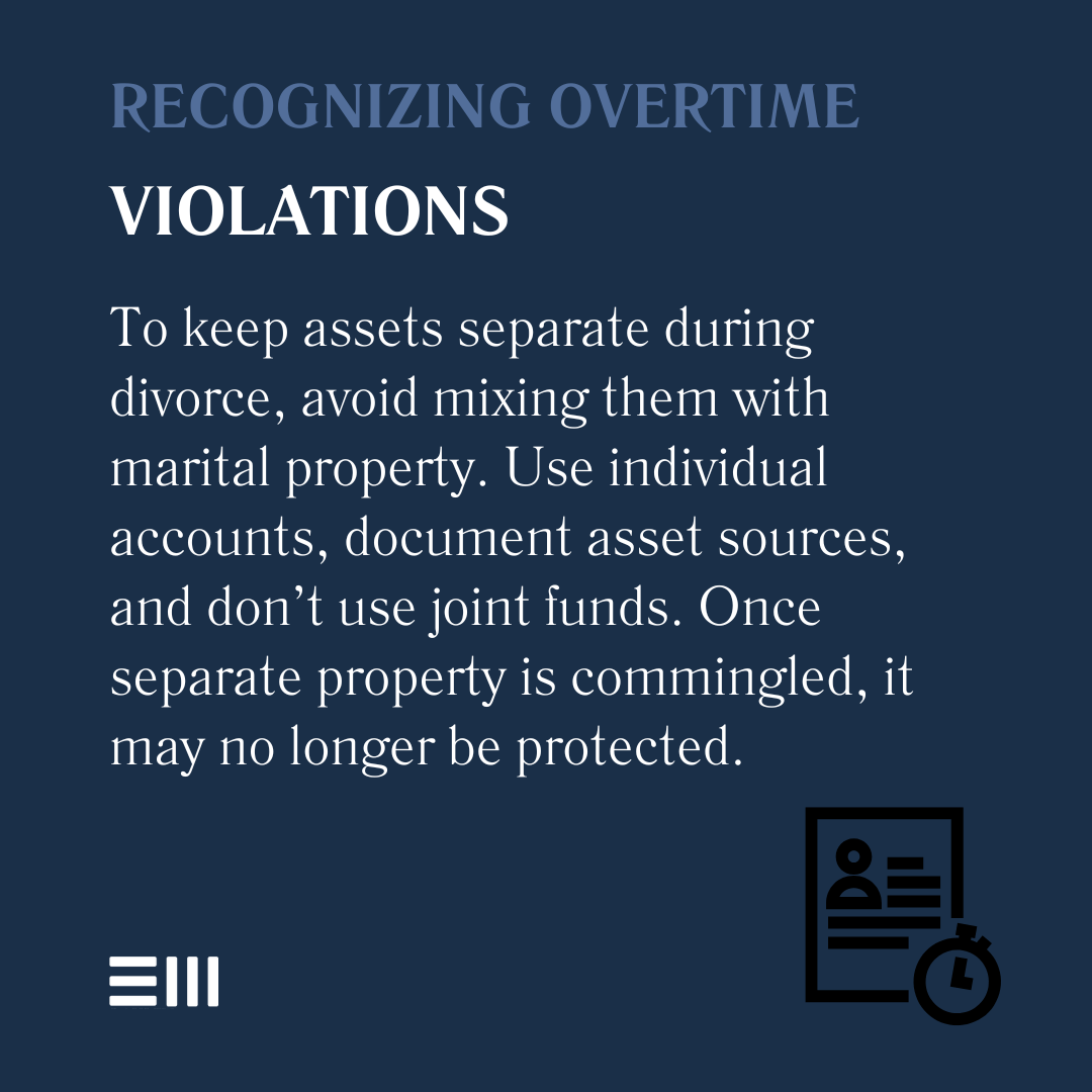 An infographic illustrating recognizing overtime violations.