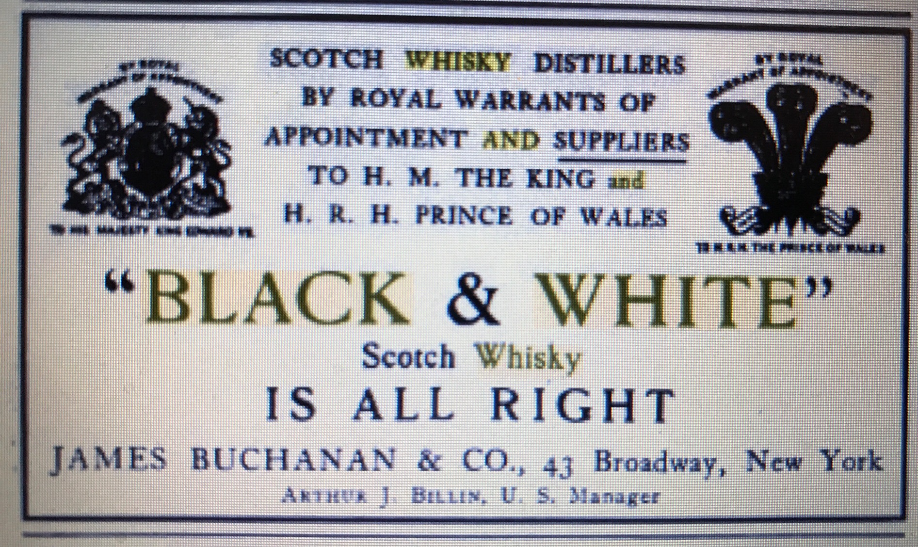 Buchanan's Black & White Whiskey – Bay Bottles
