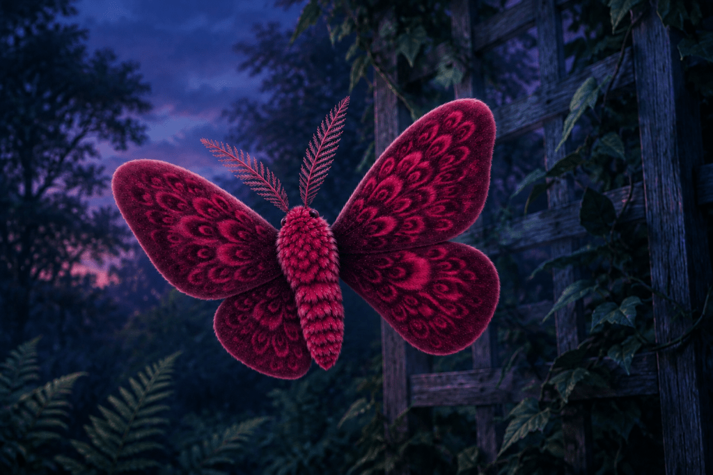 Raspberry moth in Moth Hollow