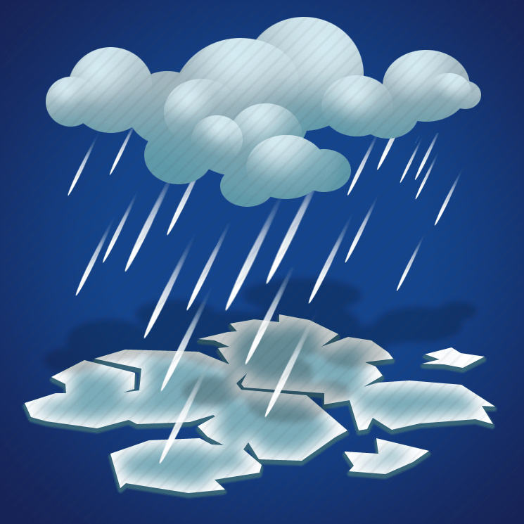 freezing rain sleet cloudy weather icon