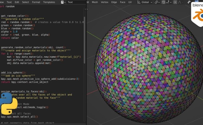 Beginner Blender Python Tutorial: Assigning Materials To Faces Of A ...