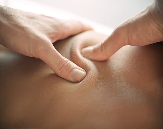 Person receiving deep tissue massage