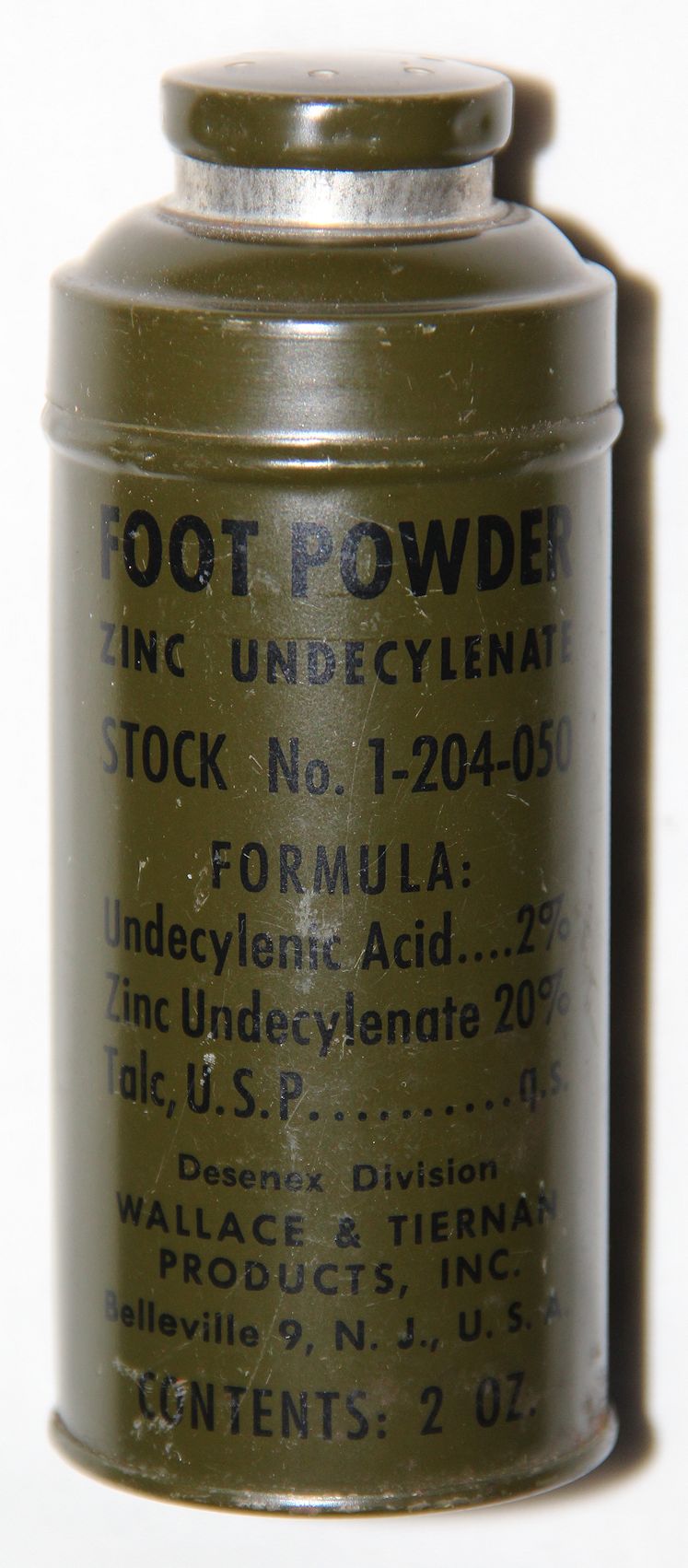 S071. KOREAN WAR - VIETNAM CAN OF FOOT POWDER - B & B Militaria