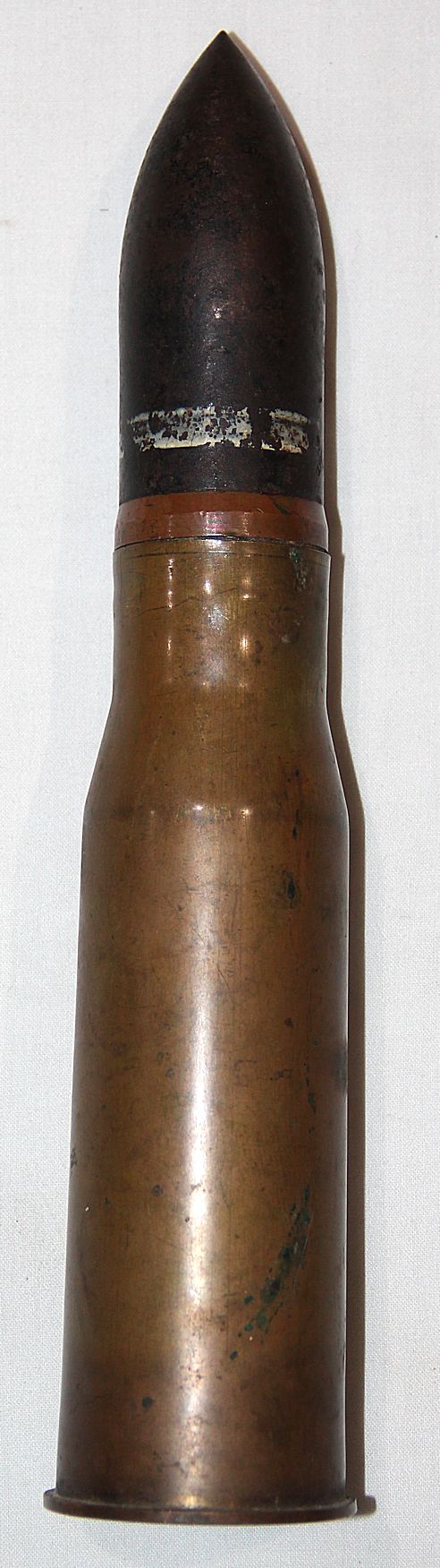 M097. INERT WWII JAPANESE 37MM A.P H.E. ARTILLERY ROUND - B & B