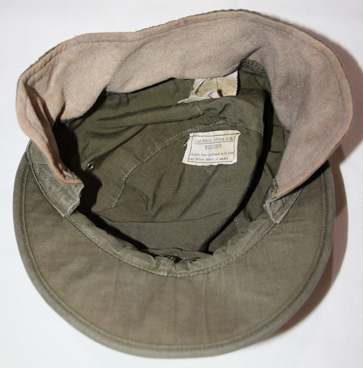 C092. WWII M-1943 COTTON FIELD CAP - B & B Militaria