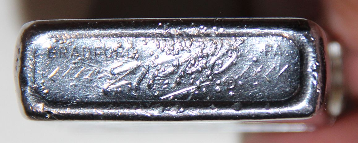T309. 1974 DATED ZIPPO LIGHTER USS FRANKLIN D ROOSEVELT - B & B