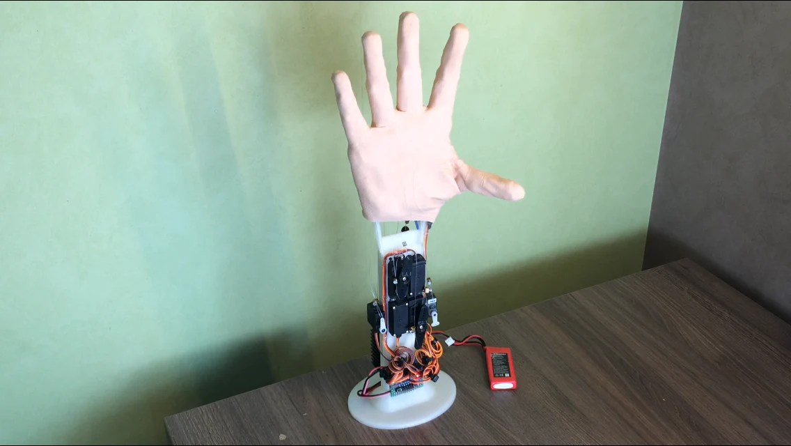 Robot Hand Bionic Hand Prosthesis Prototype Model Bbprojects