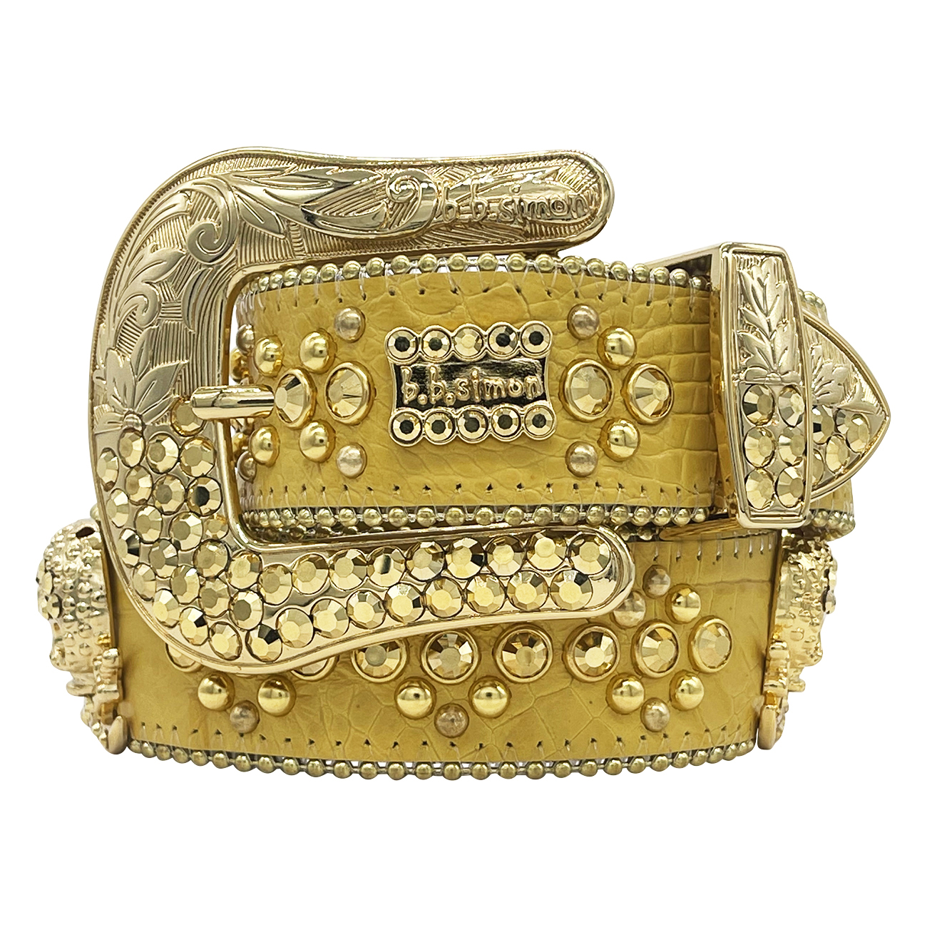 XXL BB Simon wide western Swarovski belt