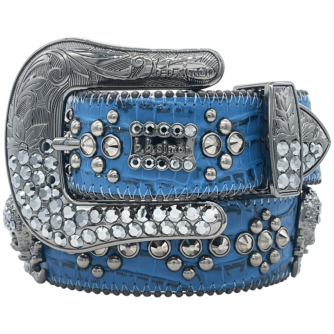 XXL BB Simon wide western Swarovski belt