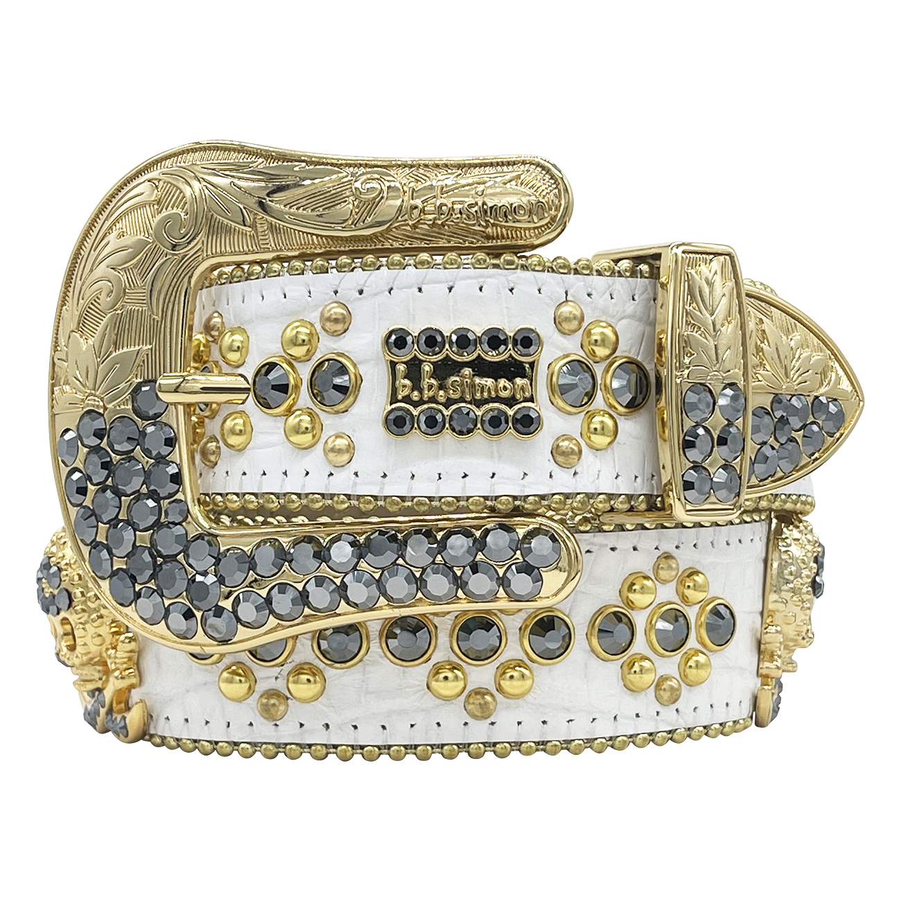 XXL BB Simon wide western Swarovski belt