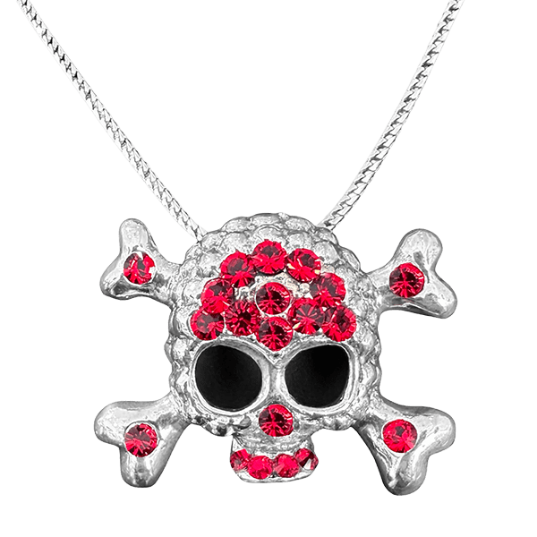 Pendant Bb Simon Chain Silver 925 Skull N Bones Necklace Red Simon®