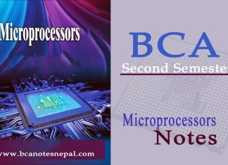 BCA Second Semester Micro-Processor and computer Architecture Notes