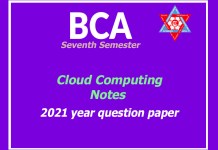 Cloud Computing complete Notes BCA seventh semester