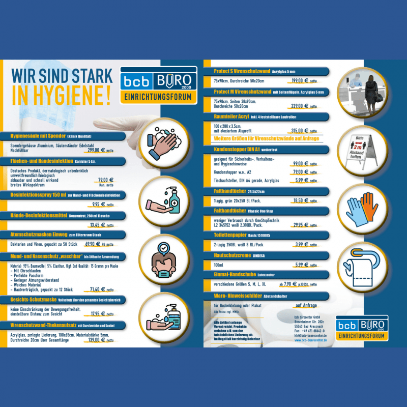 Die systemisch mitwachsenden kindermöbel von moll begleiten kinder vom ersten schuljahr über die . Neuer Flyer rund um das Thema Hygiene - bcb bÃ¼rocenter