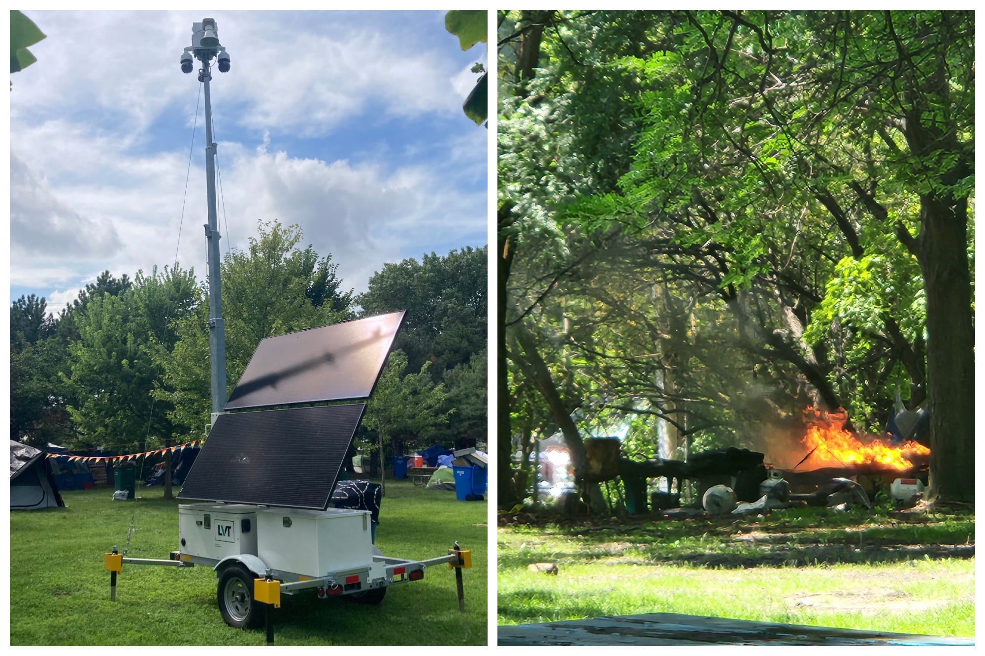 Park District Installs Mobile Surveillance Cameras To Monitor Ronan Park Homeless Encampment
